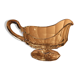Saucière art-déco en verre moulé