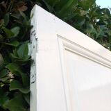 Communication door H219.5xL80cm, old panelled and moulded.