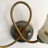 Pair of Art Deco double tulip wall lights