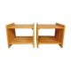 Pair of vintage pine bedside tables 70s 80s