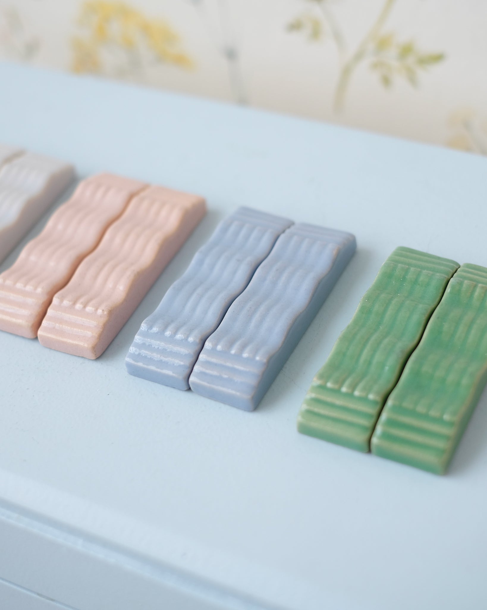 10 Ceramic Art Deco knife holders