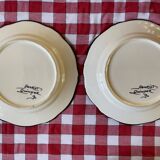 Deux assiettes anciennes Henriot Quimper