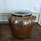 Pot à confit en grès vernissé