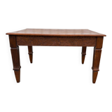 Art Deco table sculpted in solid wood