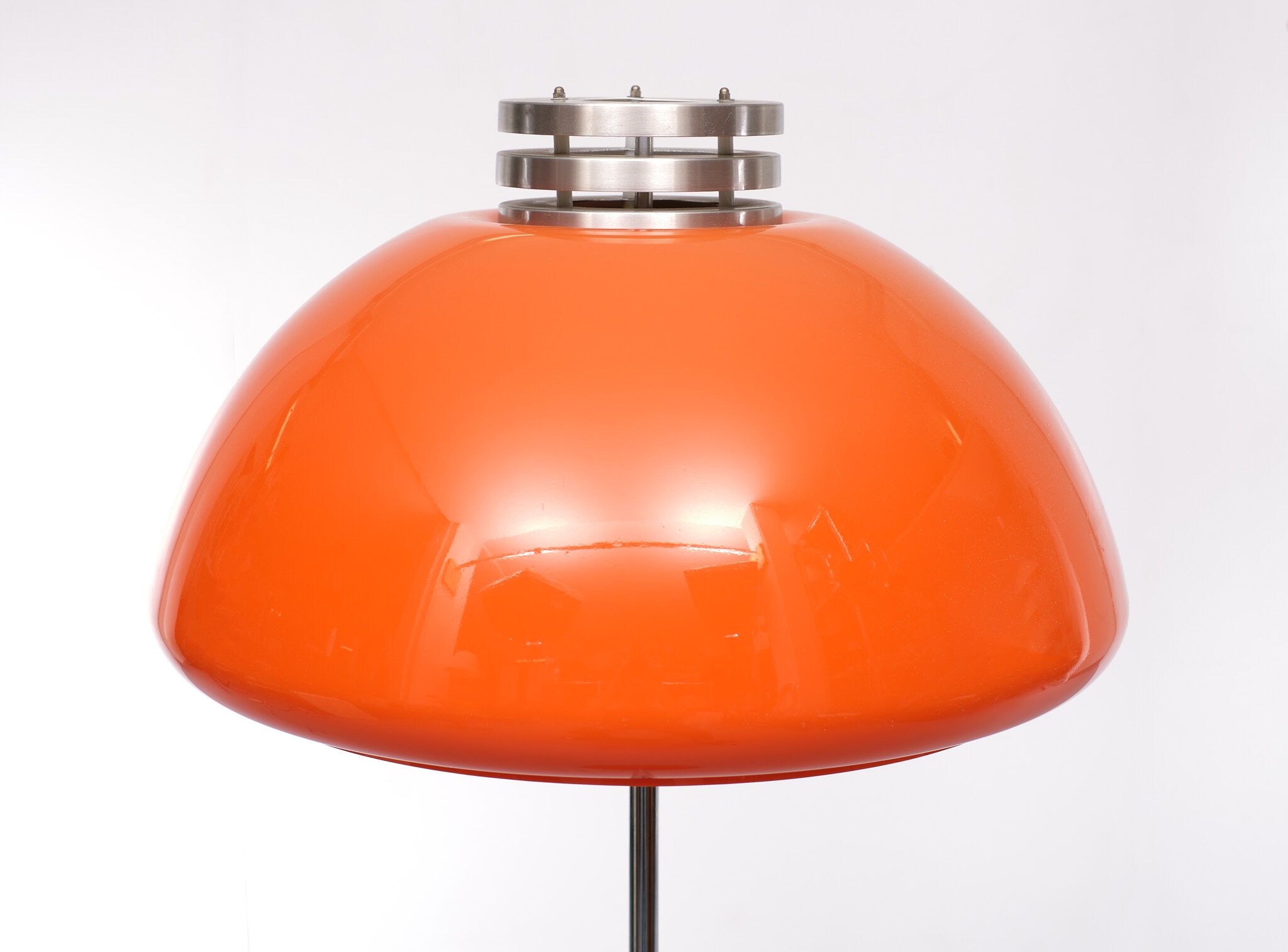 Lampadaire Space Ace Orange Shade  années 1970 Italie