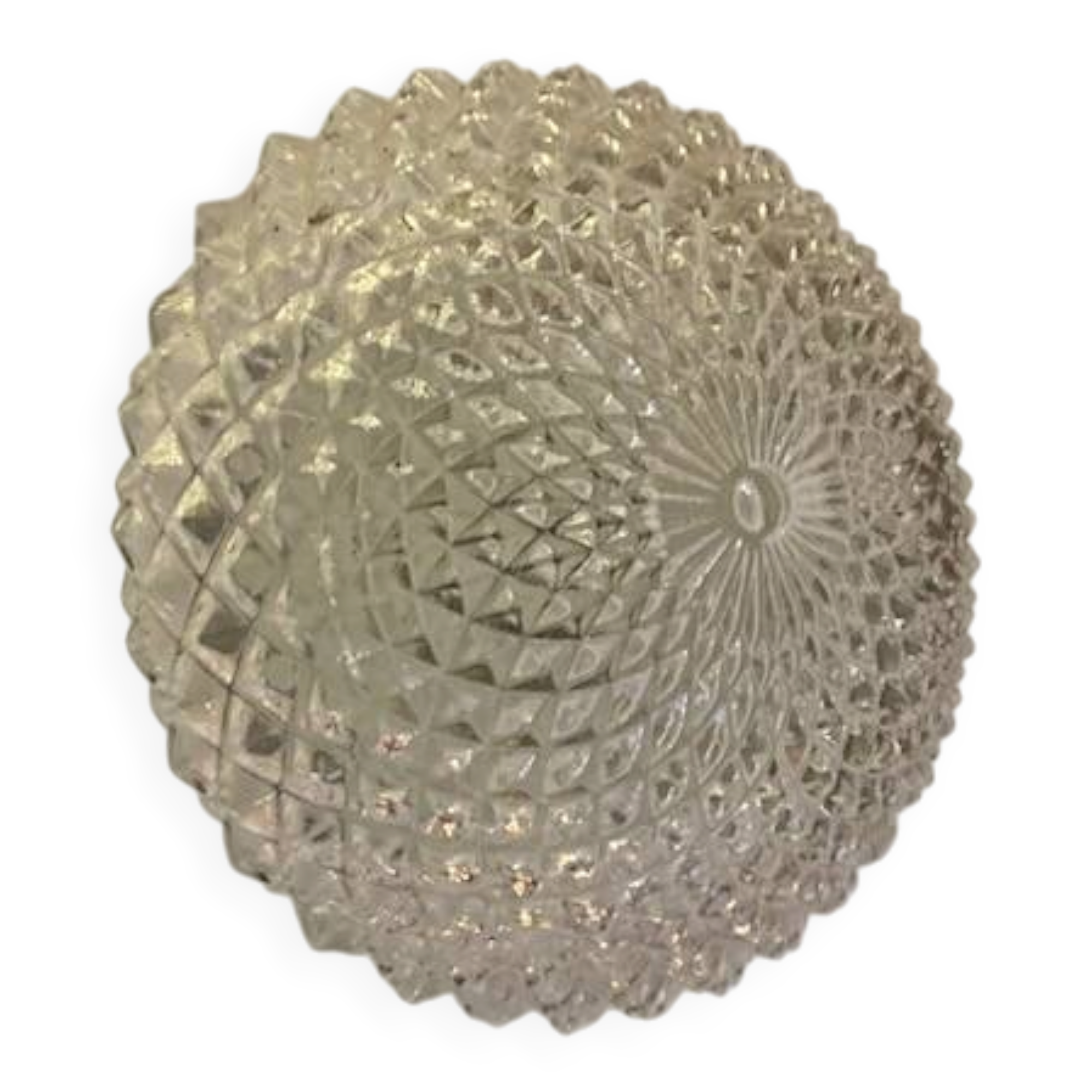 60s glass wall light