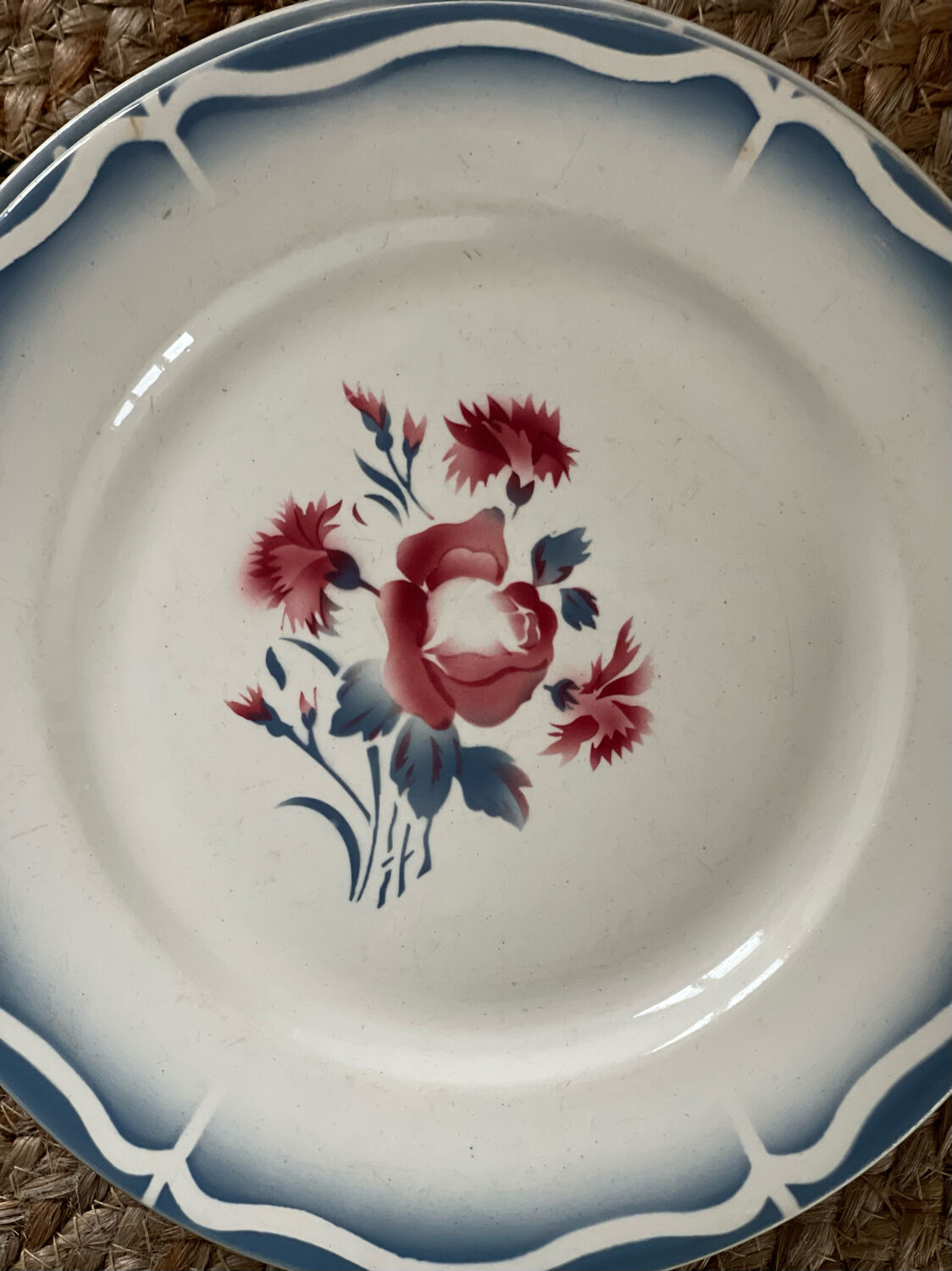 8 flat plates digoin sarreguemines