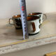 3 vintage coffee cups - boch belgium - "rambouillet" model
