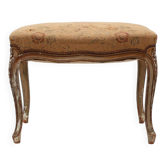 Banc de piano antique de style Louis XV français, années 1800