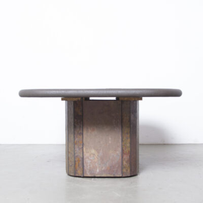 Brown Paul Kingma concrete coffee table