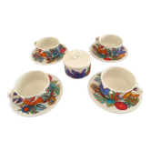 Ensemble de tasses à café et le sucrier Acapulco de Villeroy et Boch