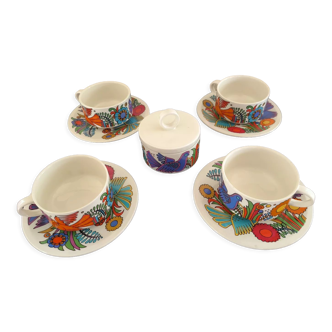 Set of coffee cups and the sugar bowl Acapulco of Villeroy and Boch