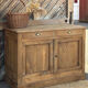 Renovated antique buffet in raw solid oak