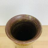 Vase grès pyrité 30 cm, vintage