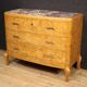 Commode en bouleau du XXe siècle avec plateau en marbre