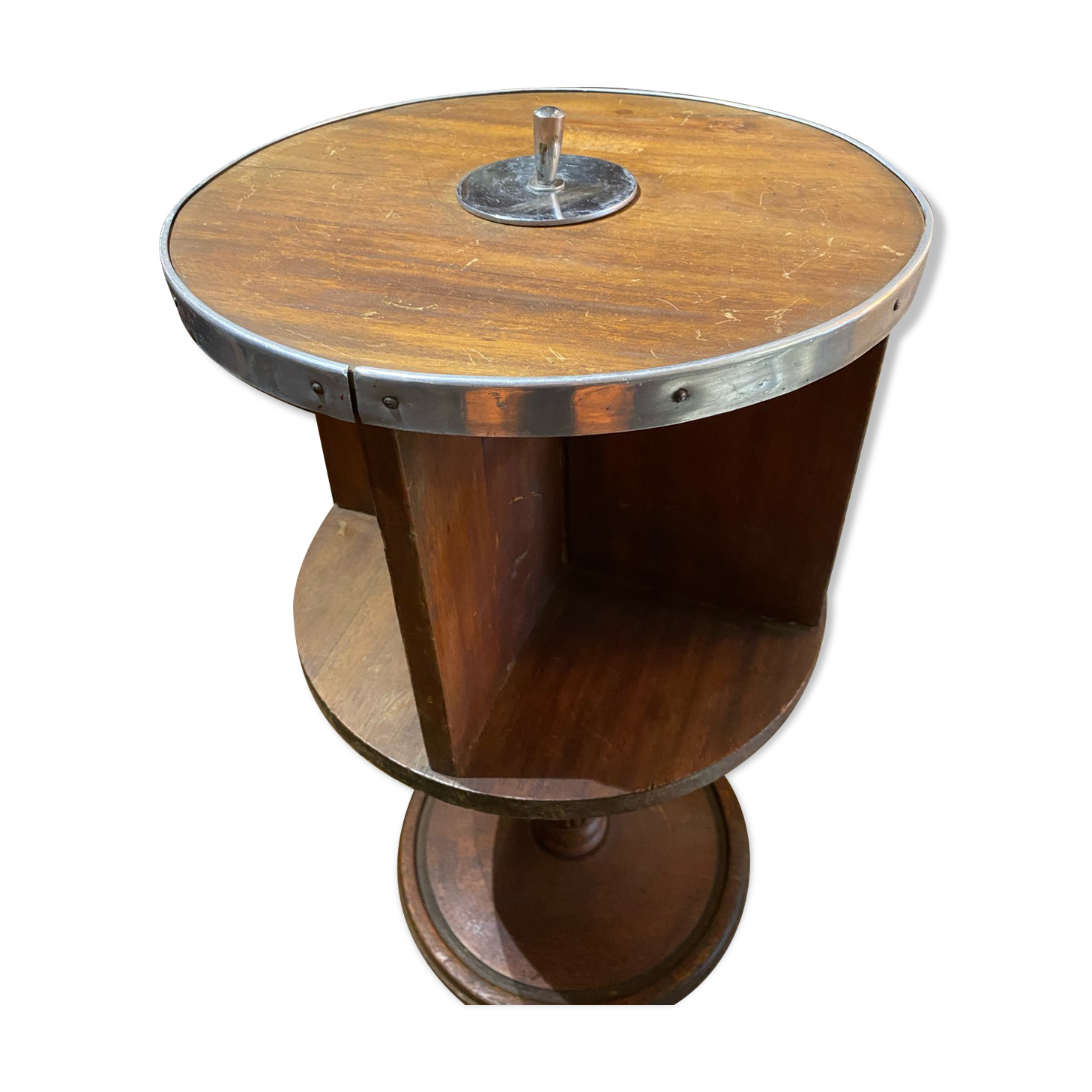 Vintage rotating 1950s bookcase