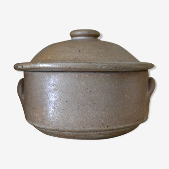 Artisanal sandstone sugar bowl