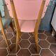 (Lot) 4 pastel multi-colored chairs (Monobloc)