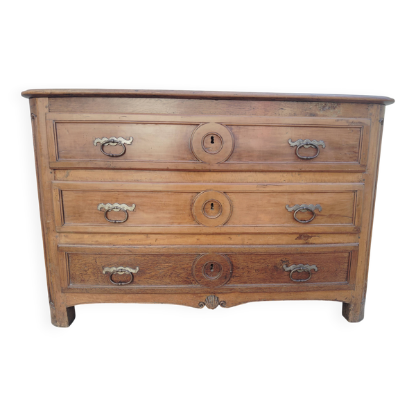 Commode XVIII façade 1/2 lune