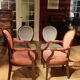 Set of 4 antique mahogany dining room chairs Louis Seize 1780-1810
