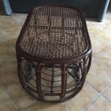 Rattan coffee table