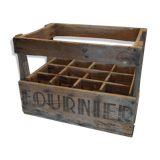 Old bottles wooden door