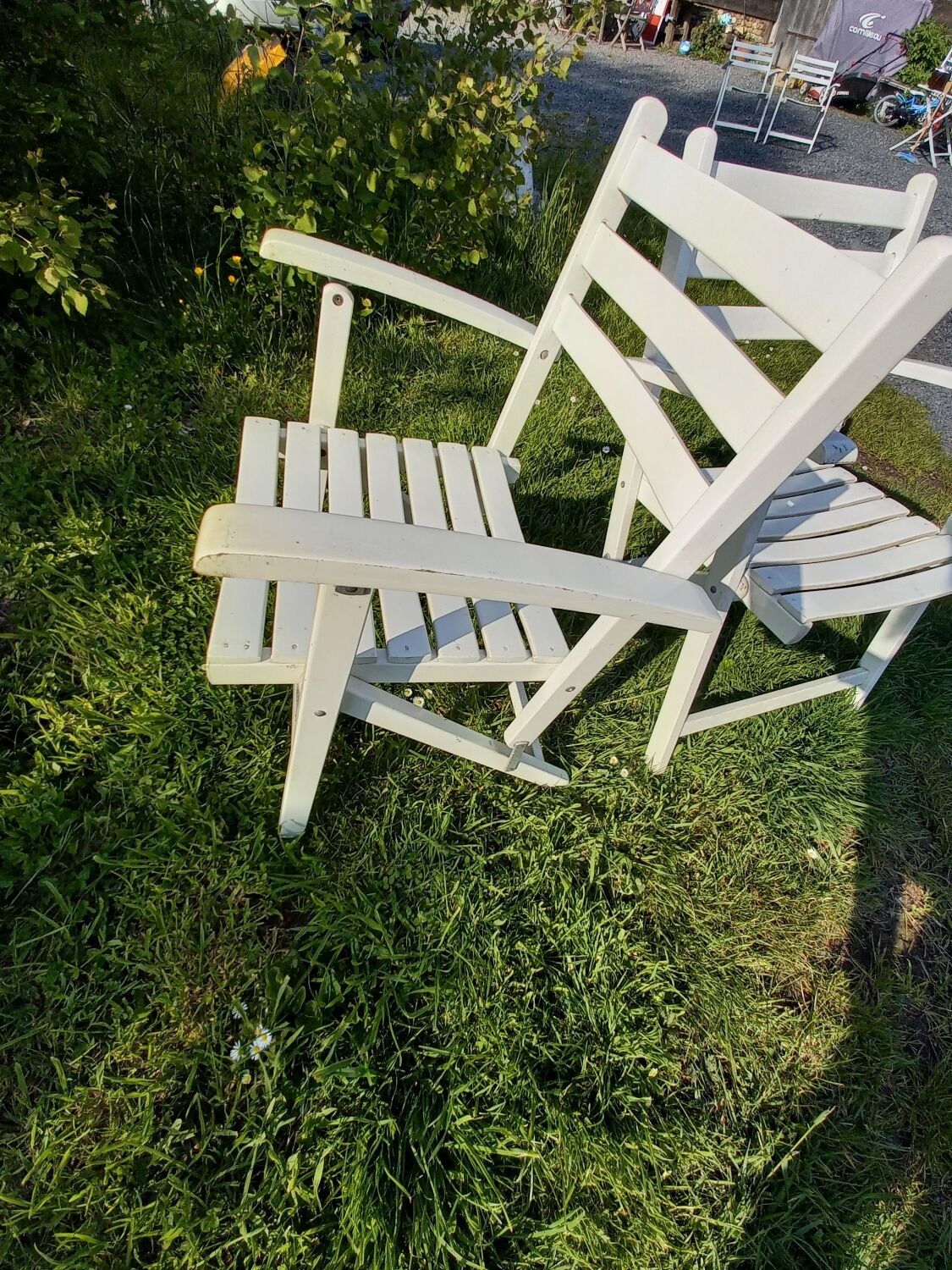 Paire de fauteuils vintage jardin Dejou