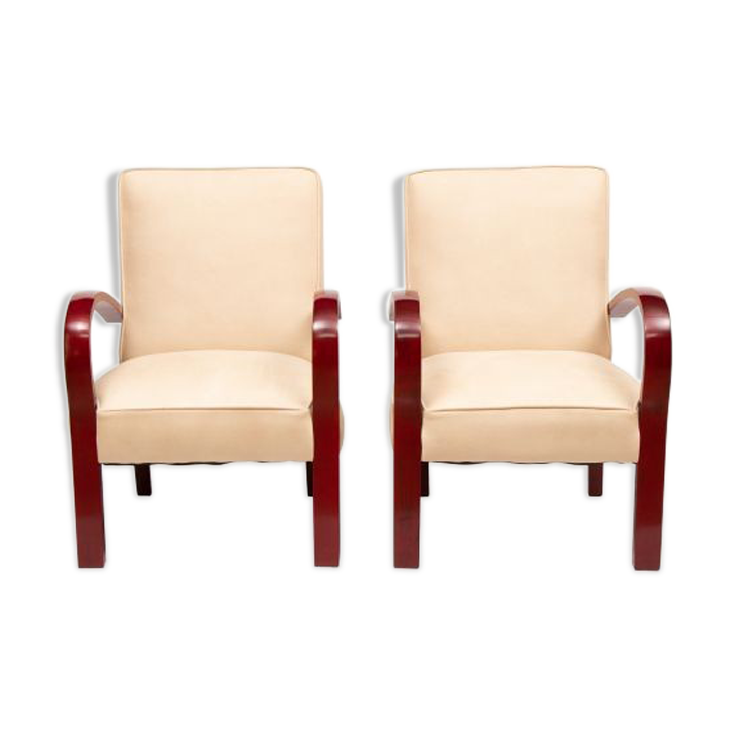 Pair of Art Deco armchairs