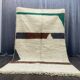 Tapis beni ouraine en laine pure fait main traditionnelle taille 2/3 m