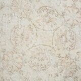 3x11 Rugs For Hallway Beige & Blue Vintage Runner Rug, 82x338Cm