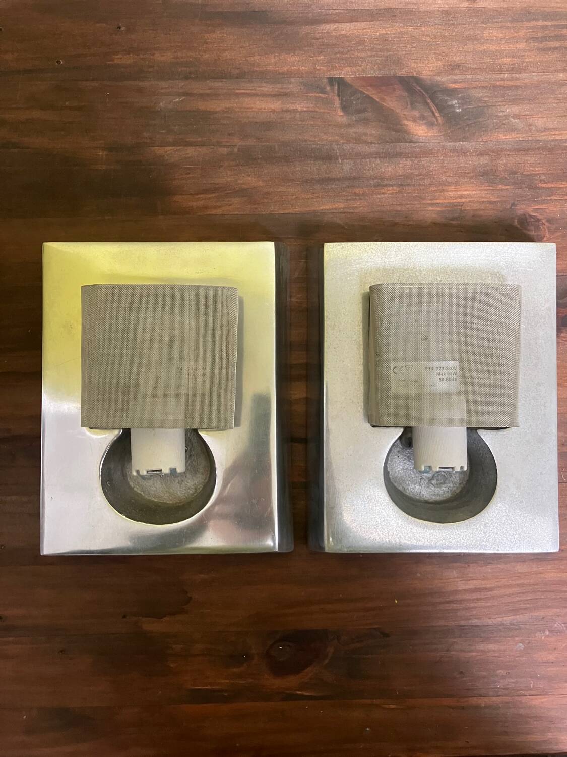 Marie Baratte cast aluminum wall lights