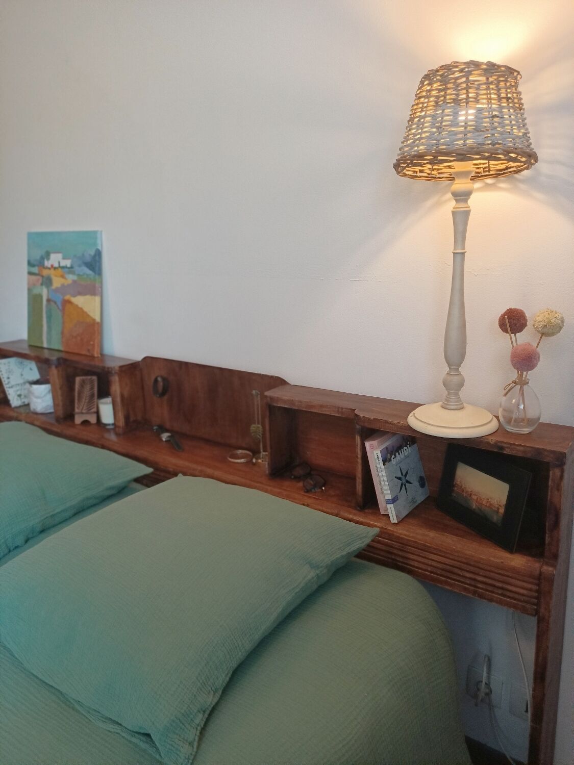 Antique headboard