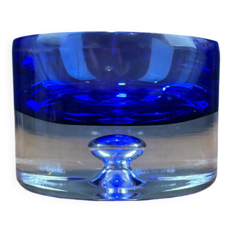 Royal blue ashtray or trinket tray