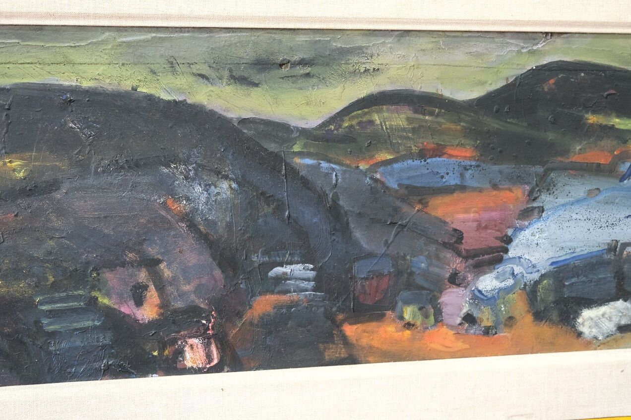 Gerhard Lundberg (1905-1980), Swedish Modern Painting, 1972, Oil on Panel, Framed