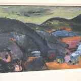 Gerhard Lundberg (1905-1980), Swedish Modern Painting, 1972, Oil on Panel, Framed