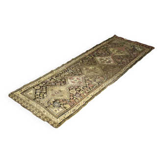Tapis nomade oriental Qashqai tissé à la main, années 1920