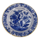 Large Delft Earthenware Plate from the 18th Century
