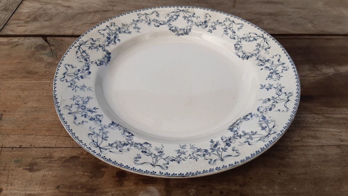 Plat rond Sarreguemines "Mozart"