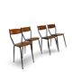 Chaises italiennes du milieu du siècle, années 1960.