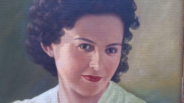 Portrait ancien huile sur panneau
