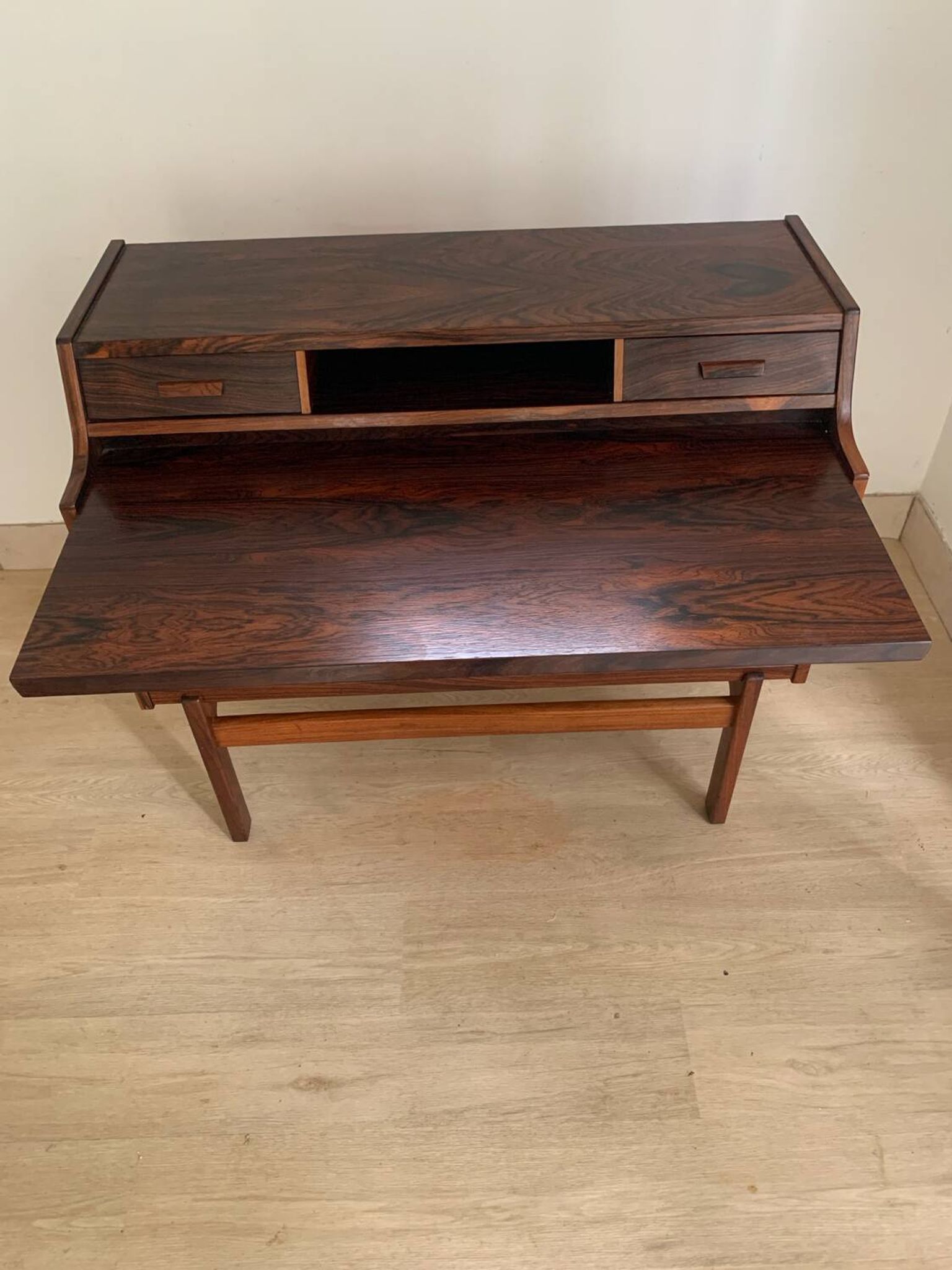 Scandinavian rosewood secretary desk by Arne Wahl Iversen