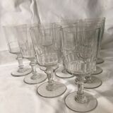 10 cut glass walking glasses