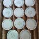 11 vintage dessert plates in Arcopal