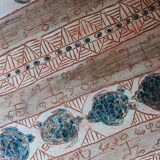 large ceramic fruit bowl with ethnic and turtle decoration 2007