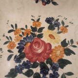 Serving dish faience of Longchamp mistral model, decorated hand