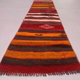 Old Turkish narrow Kilim Runner 362x45 cm shabby chic, vintage kelim