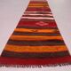 Old Turkish narrow Kilim Runner 362x45 cm shabby chic, vintage kelim