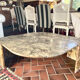 Large Italian marble coffee table from the 1980s.