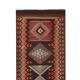 Vintage Turkish hallway rug 96x384 cm