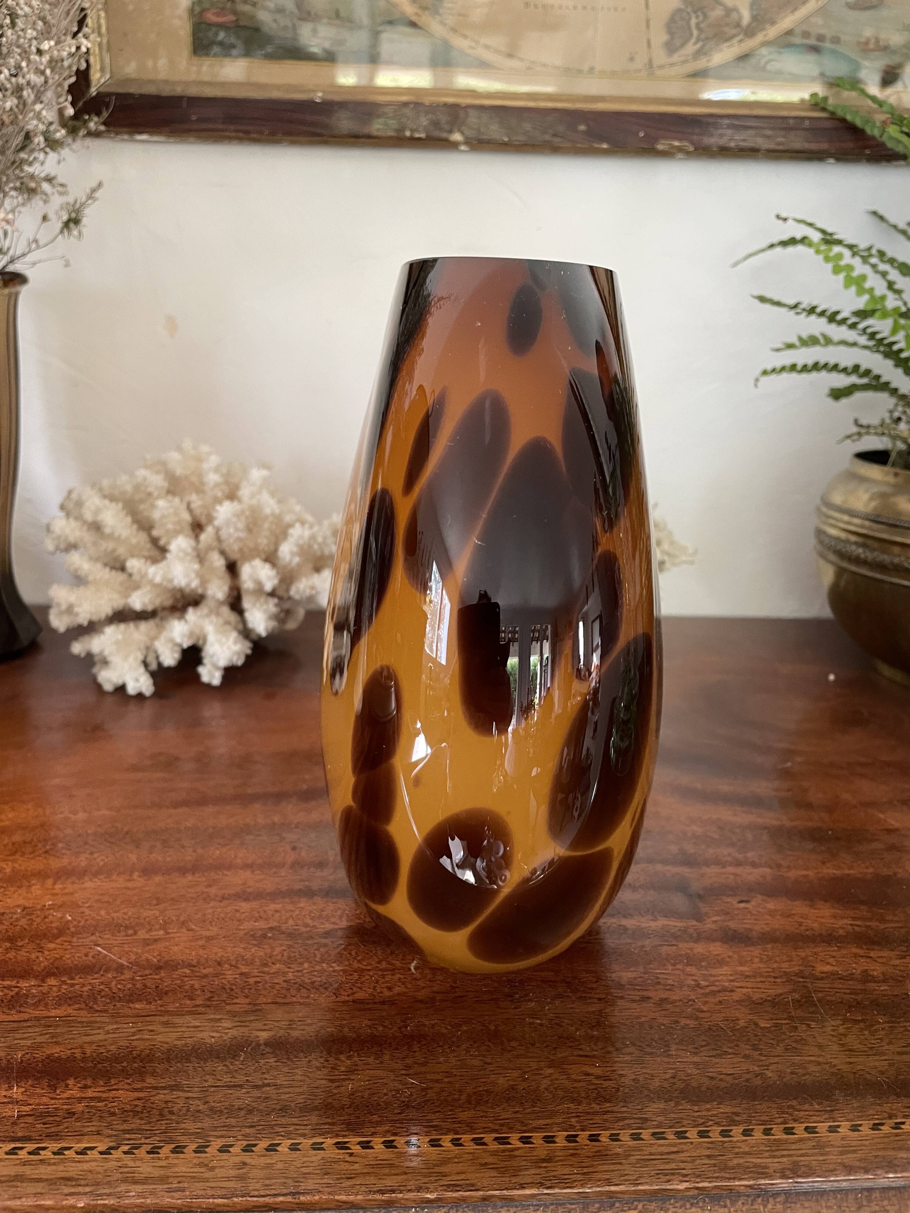Vase tortoiseshell 80s